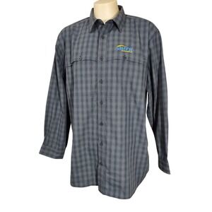 Dri Duck Button Up Shirt Men's 2XLarge Long Sleeve Fishing Hiking Vented SITECH